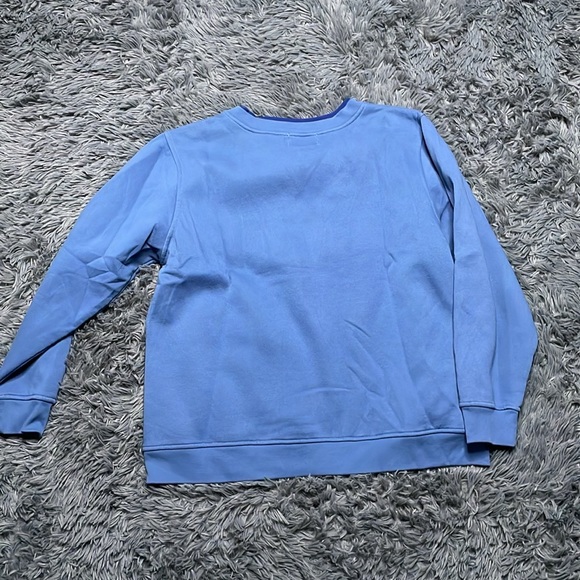 Vintage 90's Flower Blue Women's Crewneck Size Large - Picture 6 of 6